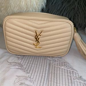 YSL Mini Lou Camera Bag Beige